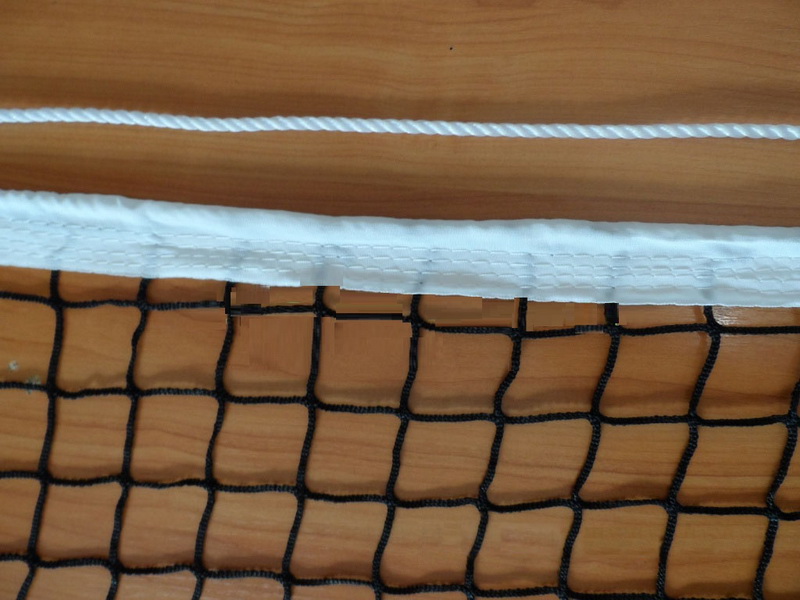 Сетка теннисная, нить D=2,2 мм, ПВХ трос (11.207)