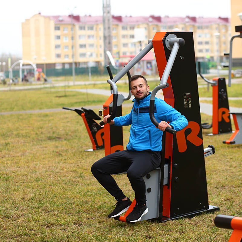 Тренажер уличный ЖИМ ОТ ГРУДИ  Romana 207.19.10