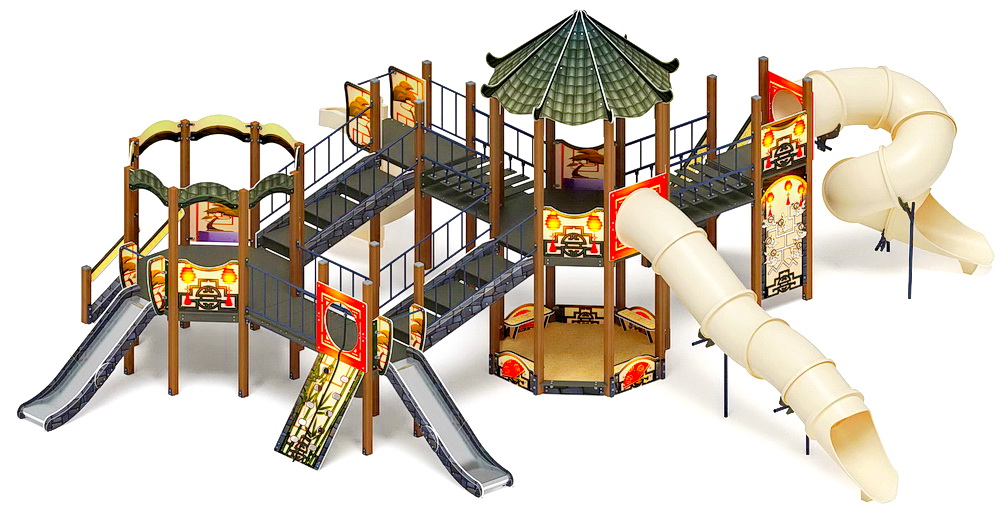 КАРНАВАЛ детский игровой комплекс ДИК 2.22.05-02 (H=2000, H=1200)