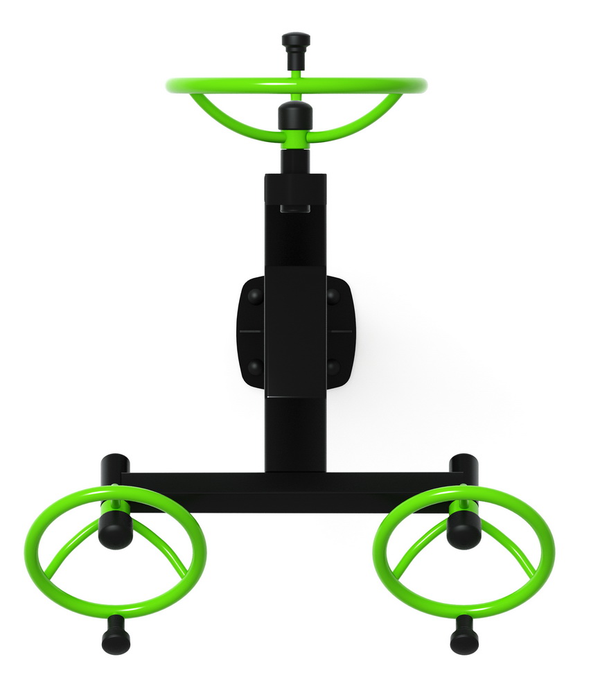 Тренажер уличный РУЛИ (3 руля положение сидя) зеленый СТ 104-12