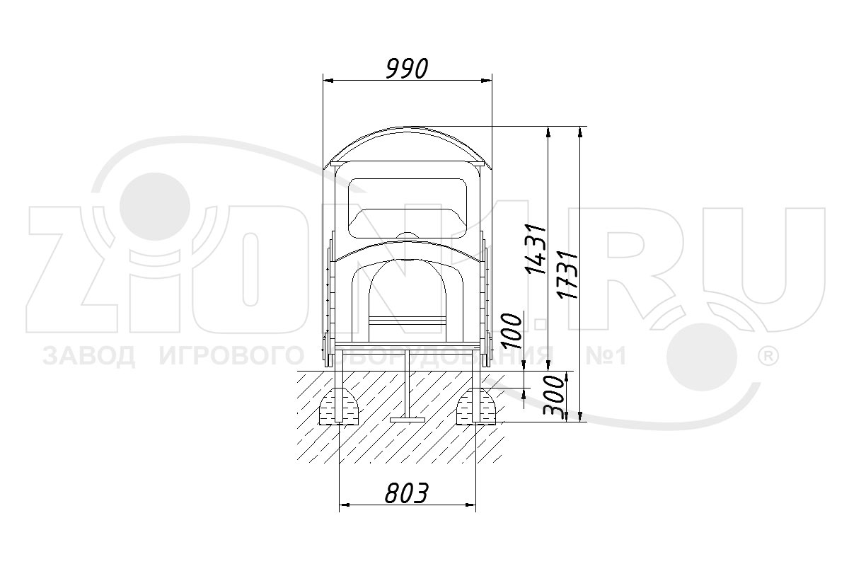 Игровой макет ZION Машинист (ИМ031)