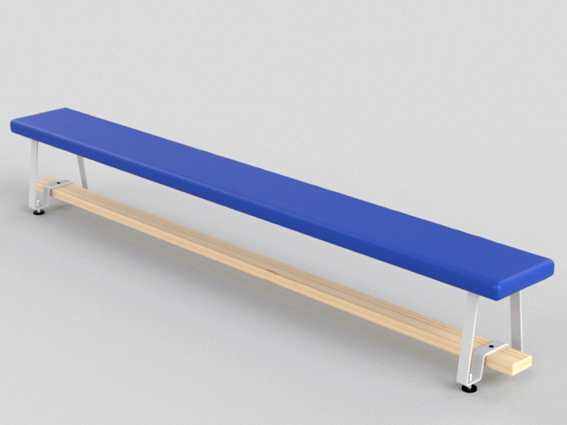 Скамейка гимнастическая полумягкая с металлическими ножками (04.303.1)