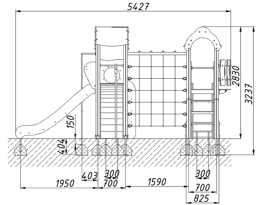 Детский игровой комплекс ZION Выдумка (КД054)