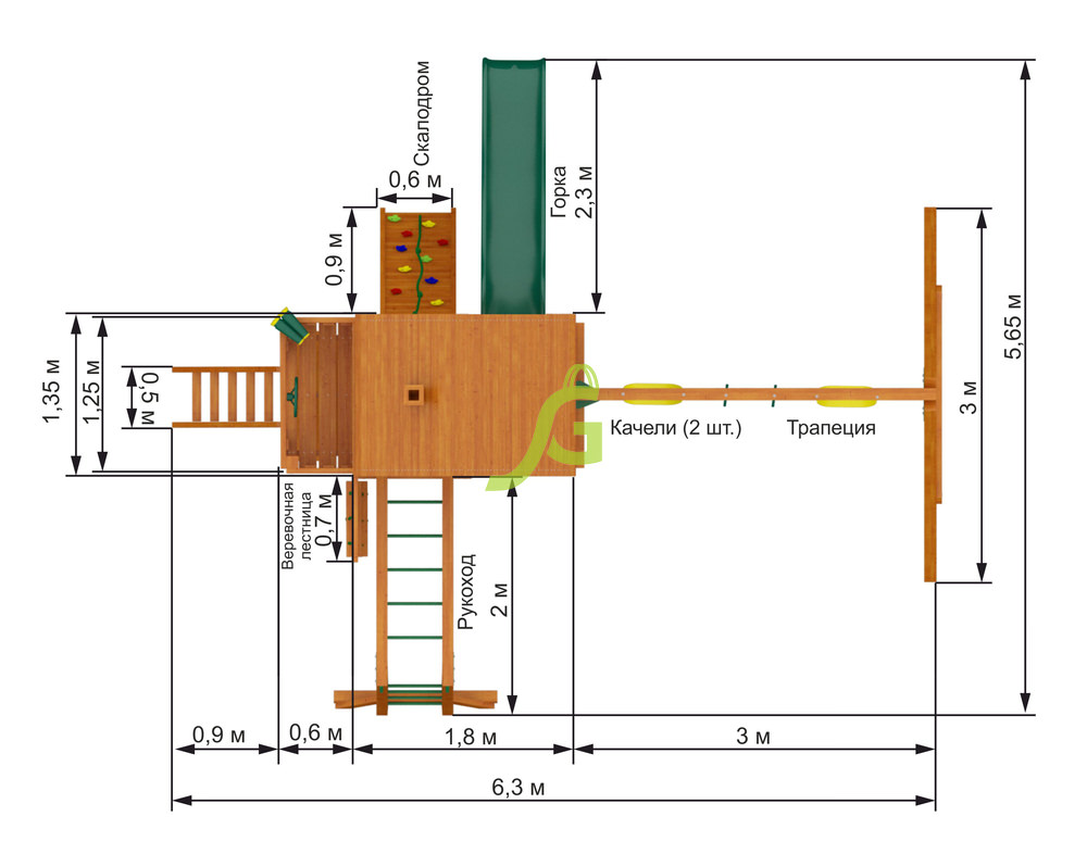 Детская площадка IgraGrad Навигатор (дерево)