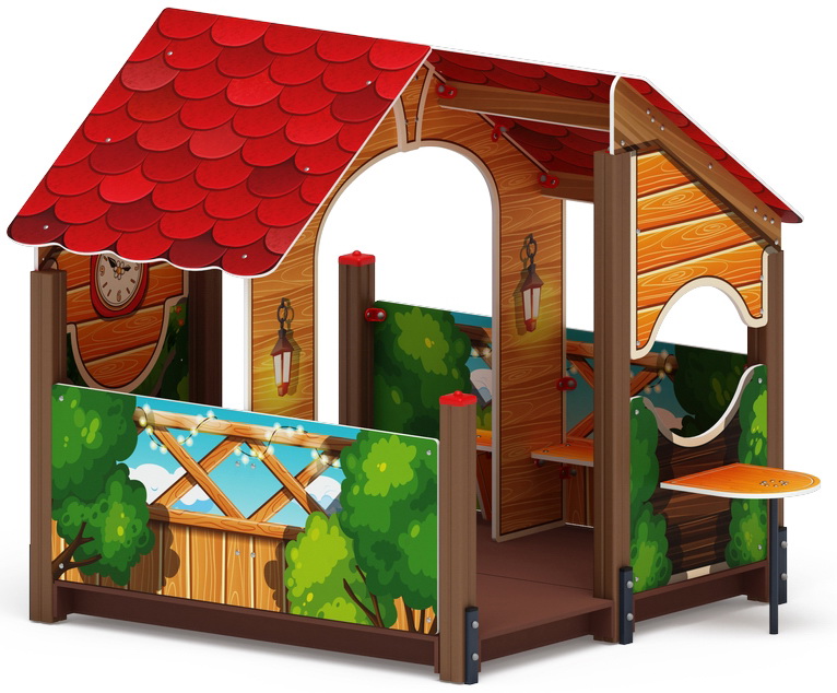 ТЕРЕМОК-БЕСЕДКА для детской площадки МФ 10.07.01-01