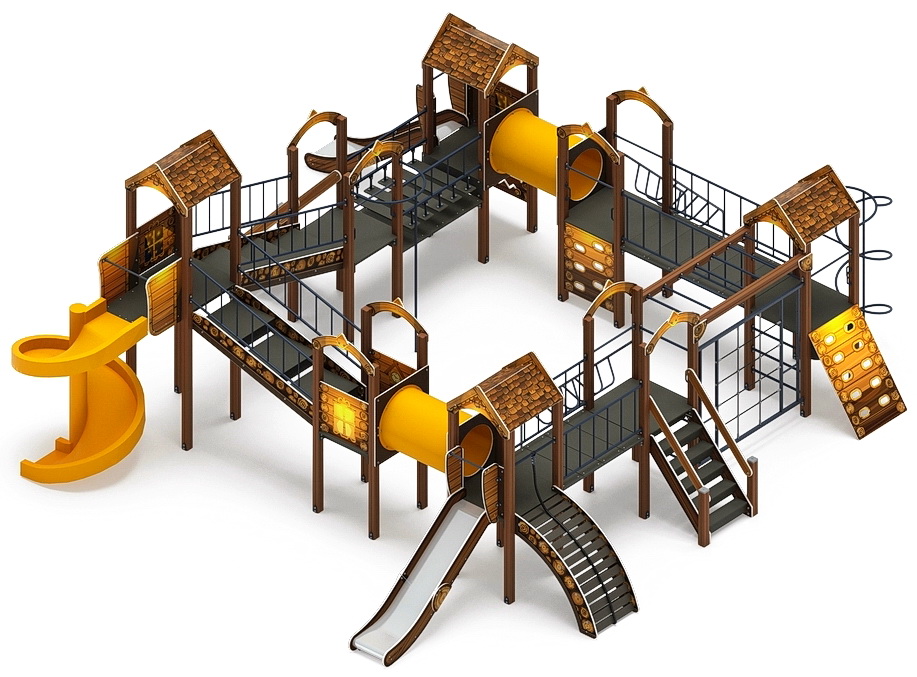 ОСТРОВ ДЕТСТВА (Эко) детский игровой комплекс ДИК 2.01.8.02-22 (Н=1200, Н=2000)