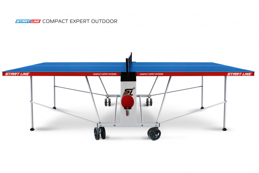Теннисный стол START LINE Compact Expert Outdoor Blue с сеткой