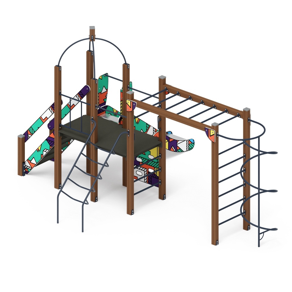 НАВИНА (Геометрия) детский игровой комплекс ДИК 2.09.02-02 (H=1200)