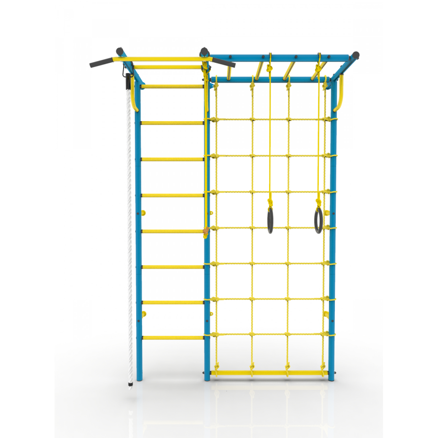 Шведская стенка Роки с рукоходом (синий)