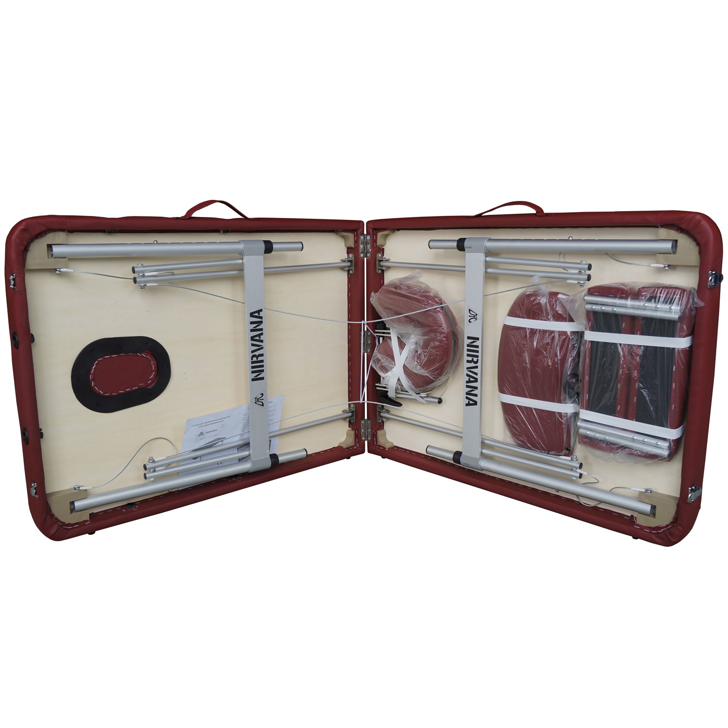 Массажный стол DFC NIRVANA Elegant Luxe (красный)