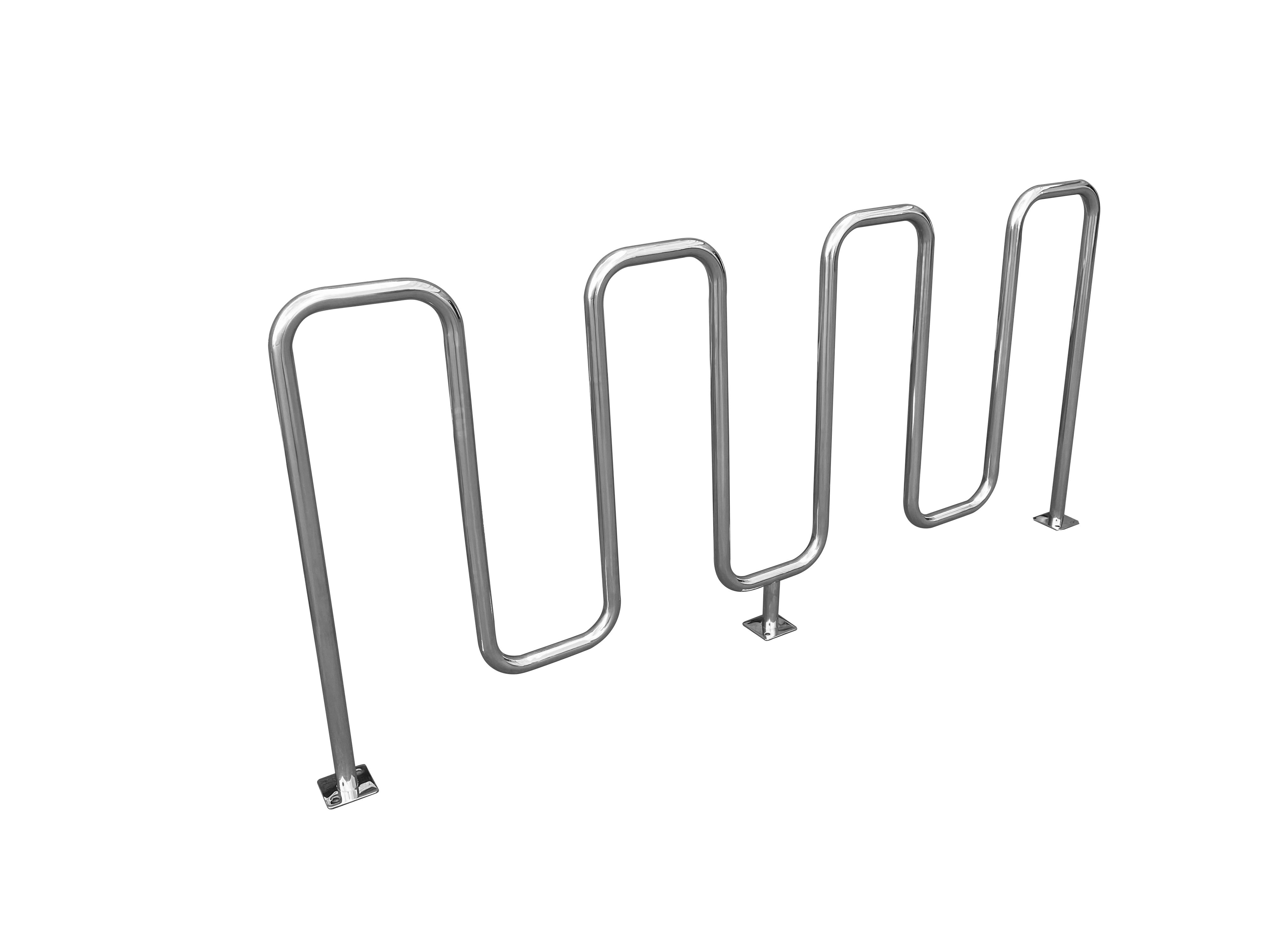 Велопарковка «Квадро» из нержавеющей стали