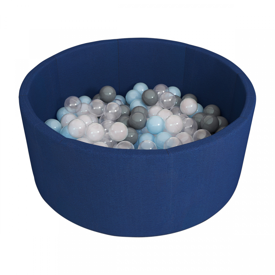 Детский сухой бассейн Romana Airpool (Темно-синий + 100 шаров)