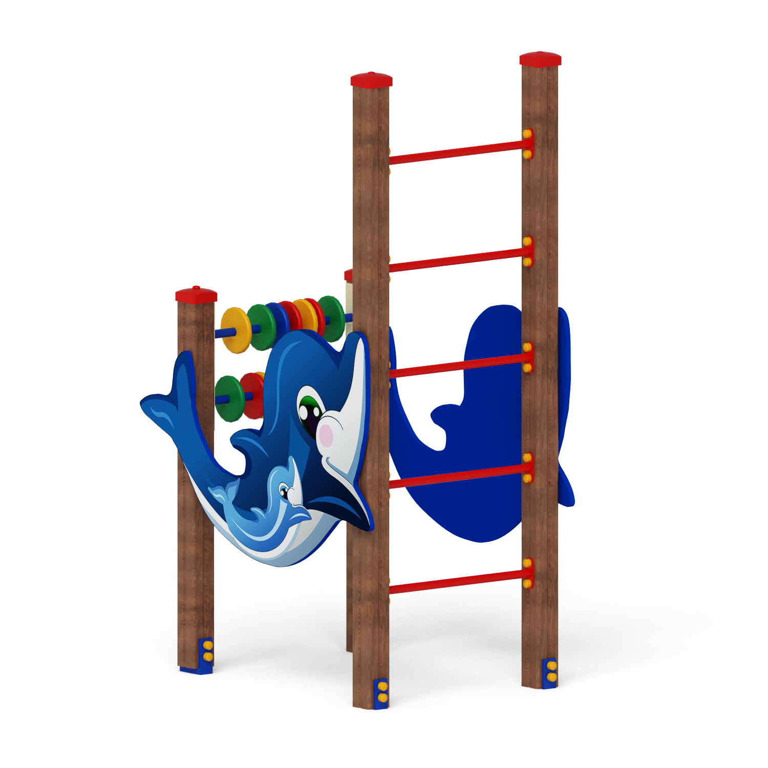 Детская площадка Спортивная серия для младшего возраста ДЕЛЬФИНАРИЙ 2 СК 1.01.06