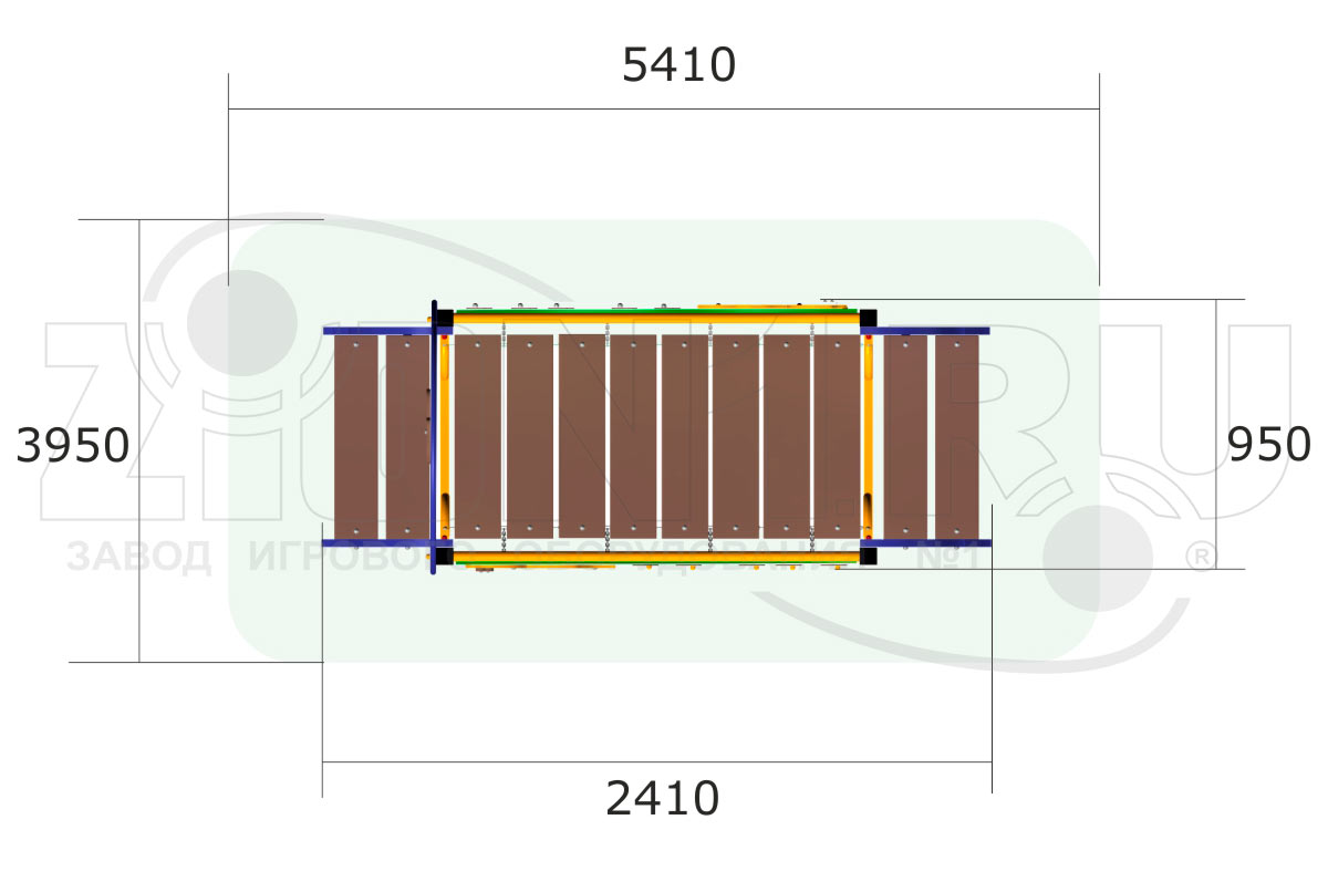 Мост подвесной ZION Динозаврик (ЭЛ040)