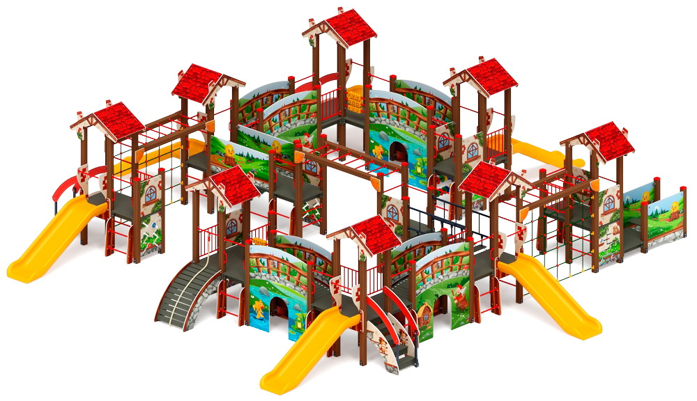 В ГОСТЯХ У СКАЗКИ детский игровой комплекс ДИК 1.05.01-31(H=900)