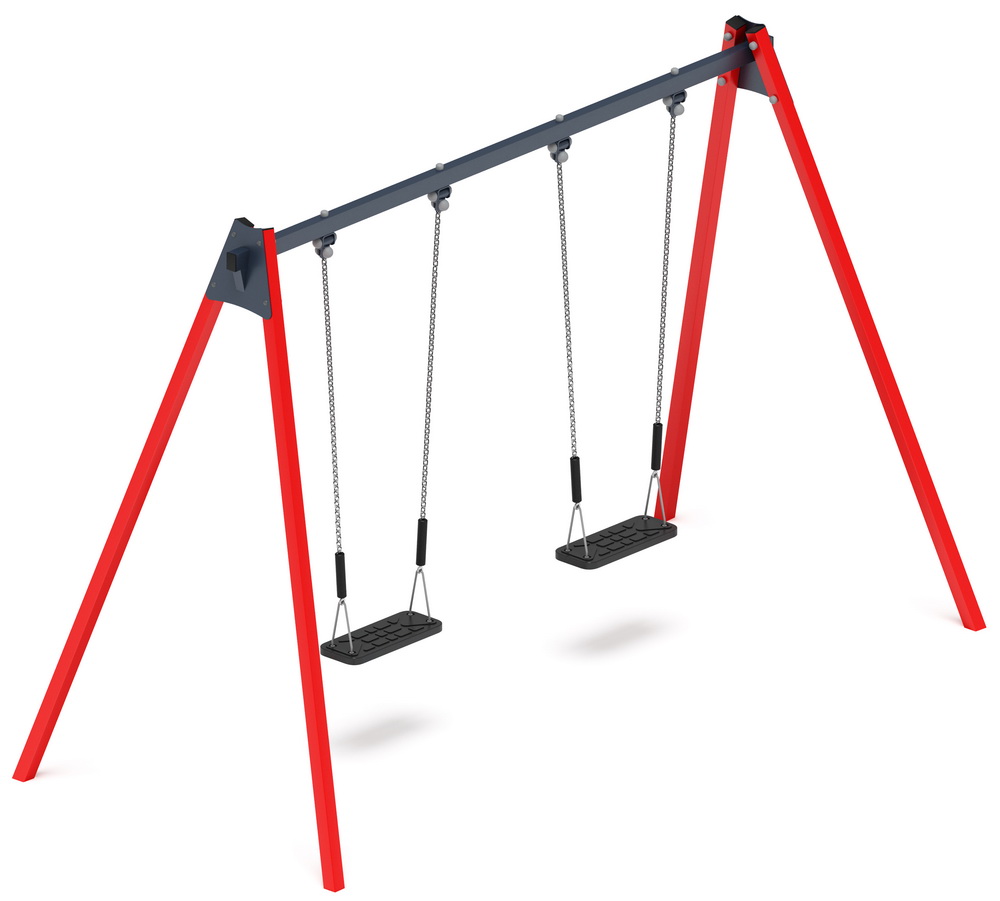 Качели М2 металл ИО 12.М.03.03.03-01 (красный)