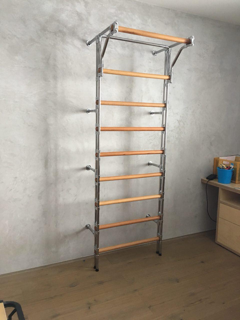 Комбинированная шведская стенка КОМБИ (Хром-бук)