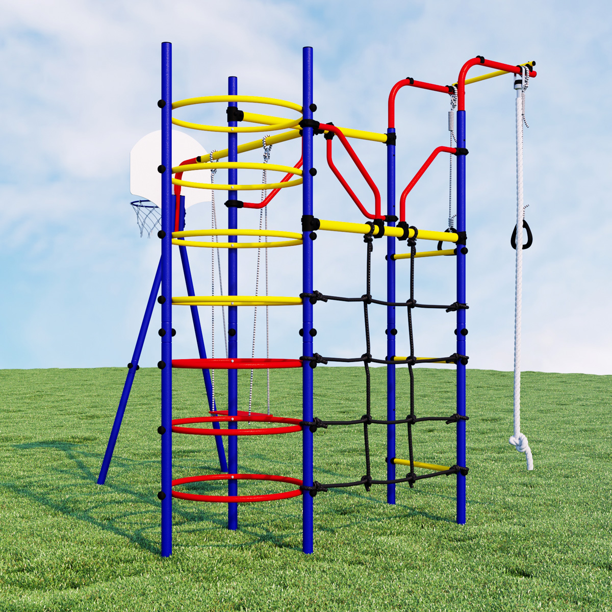 Спортивно-игровой комплекс ROMANA Космодром R.103.21.04 (+ ДСК-ВО 91.07 Качели детские)