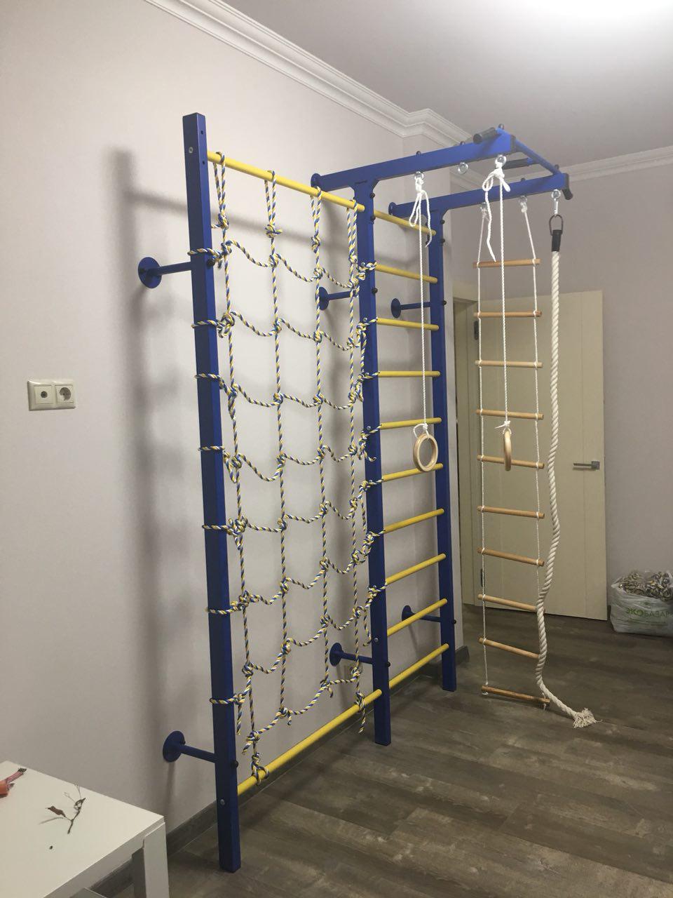 Домашний спортивный комплекс Семейный Т1 + сеть для лазанья + навесное оборудование