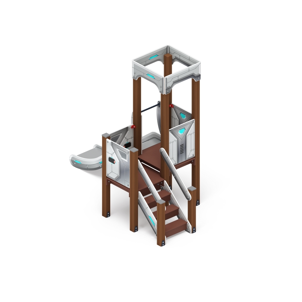 КОРОЛЕВСТВО (техно) детский игровой комплекс ДИК 1.15.01-02 (H=900)