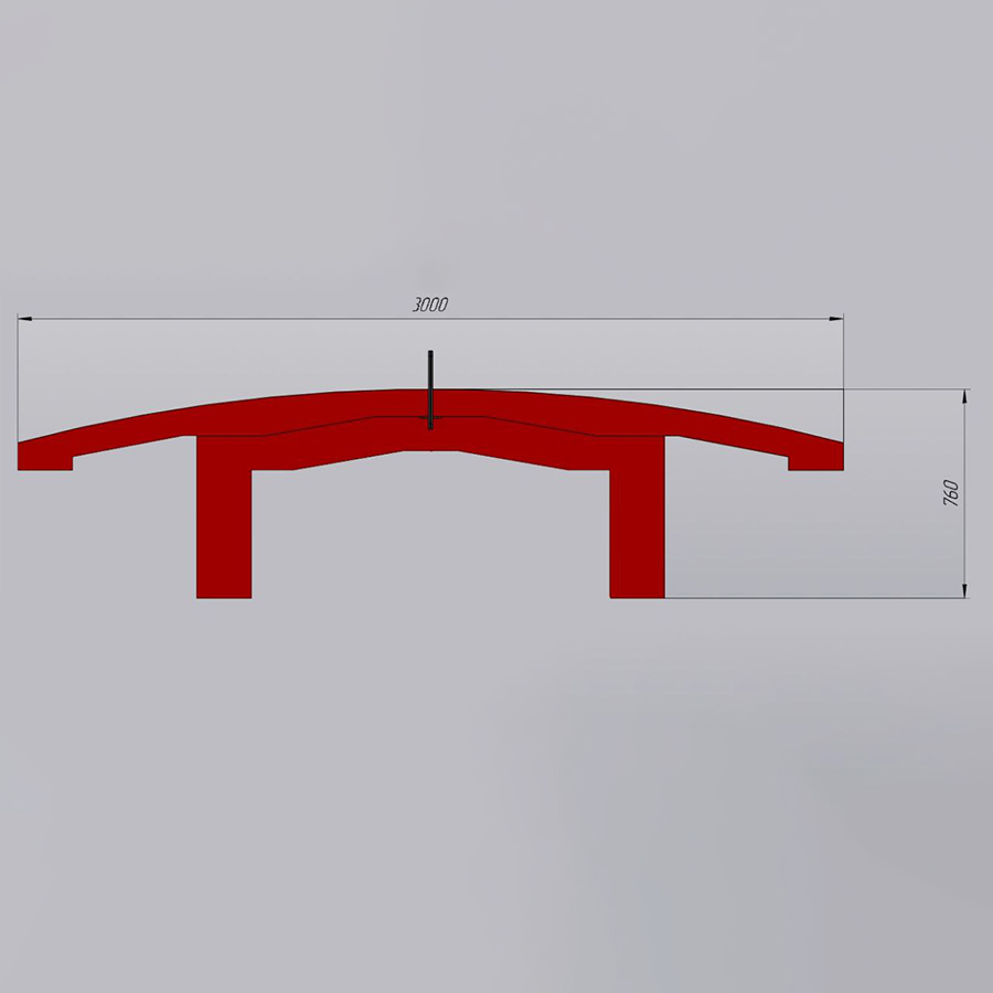 Стол для текбола из бетона