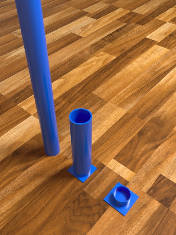 Стойки волейбольные телескопические 03.100