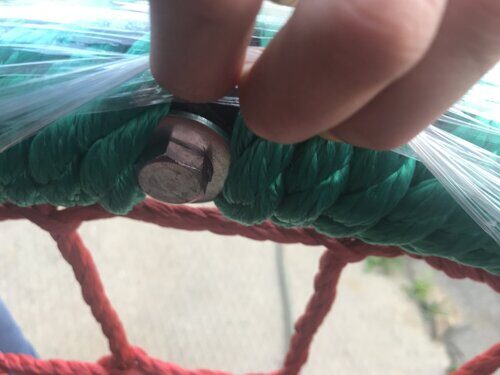 Качели-гнездо круглые 100 см на цепях