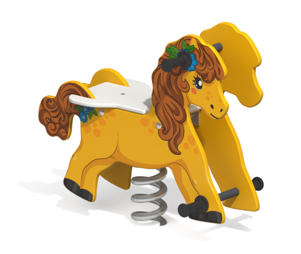 Качалка на пружине для детской площадки Лошадка КБ-17