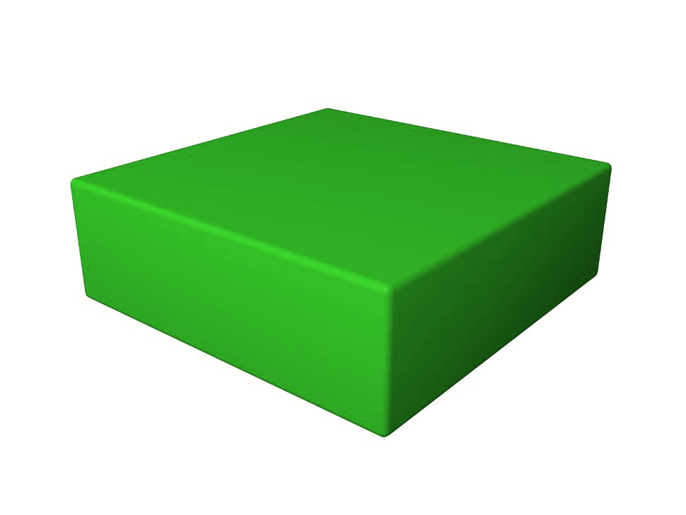 Прямоугольник (300*300*100) ДМФ-ЭЛК-02.03.01 зелёный