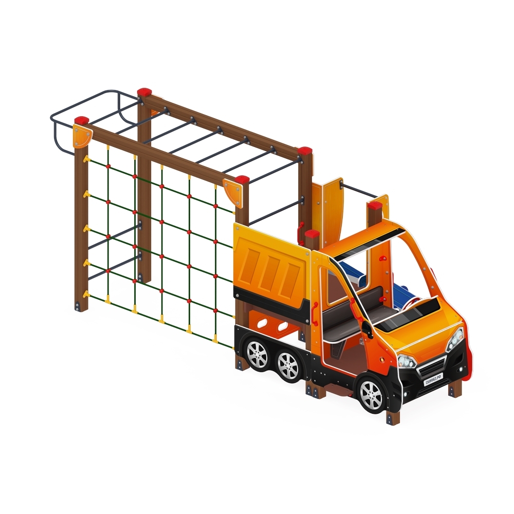 МАШИНКА С ГОРКОЙ тип 2 детский игровой комплекс ДИК 1.03.1.02-01 (H=750)