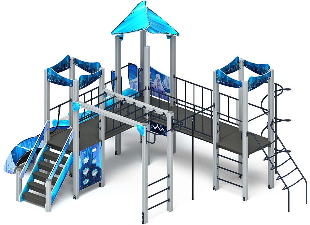 ВОЛШЕБНЫЙ ГОРОД детский игровой комплекс ДИК 2.19.02-02 (H=1200)