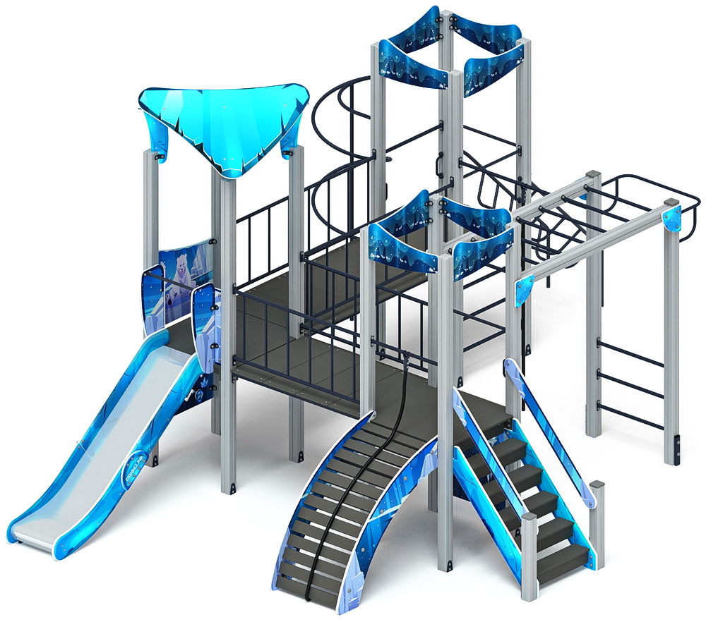 ВОЛШЕБНЫЙ ГОРОД детский игровой комплекс ДИК 2.19.02-02 (H=1200)