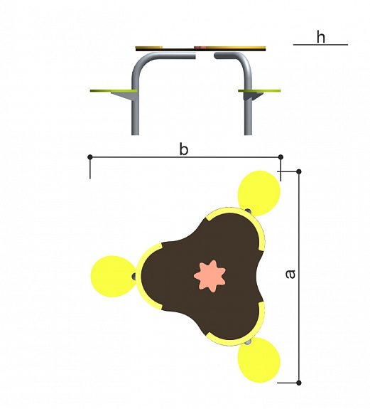Стол КУВШИНКА (фанера) Romana 057.54.00