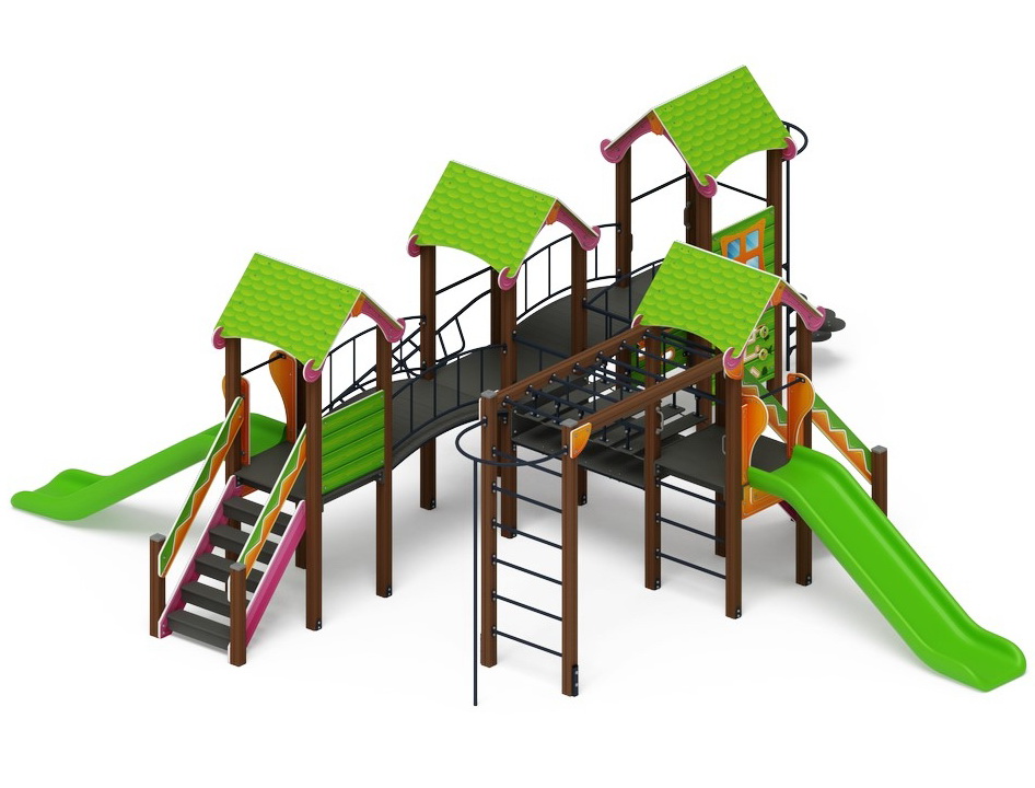 ЛУКОМОРЬЕ детский игровой комплекс ДИК 2.25.08-01 (H=1200)