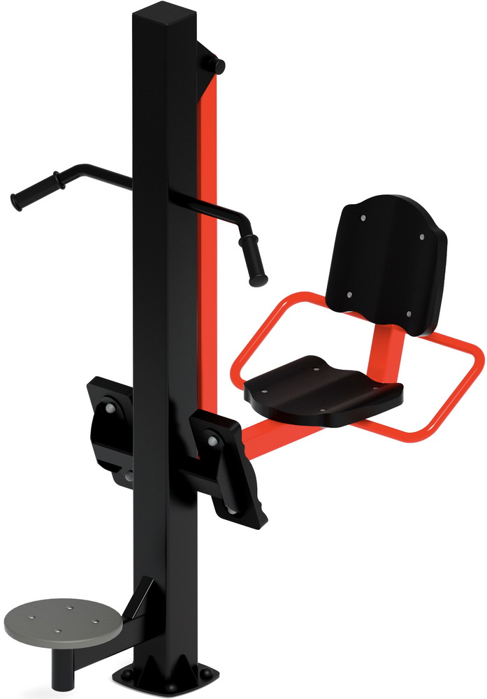 Тренажер уличный ЖИМ НОГАМИ+ ТВИСТЕР (красный) СТ 022-11