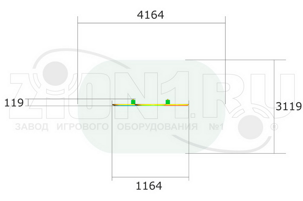 Мишень для бросания мяча ZION Семицветик (СЭ157)