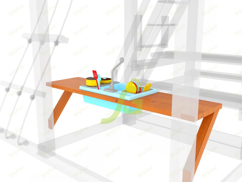 Дополнительный столик с детской игровой кухней IgraGrad