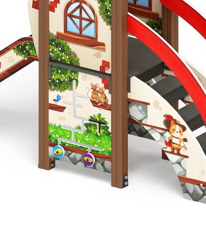 В ГОСТЯХ У СКАЗКИ детский игровой комплекс ДИК 1.05.01-02.С (H=900)