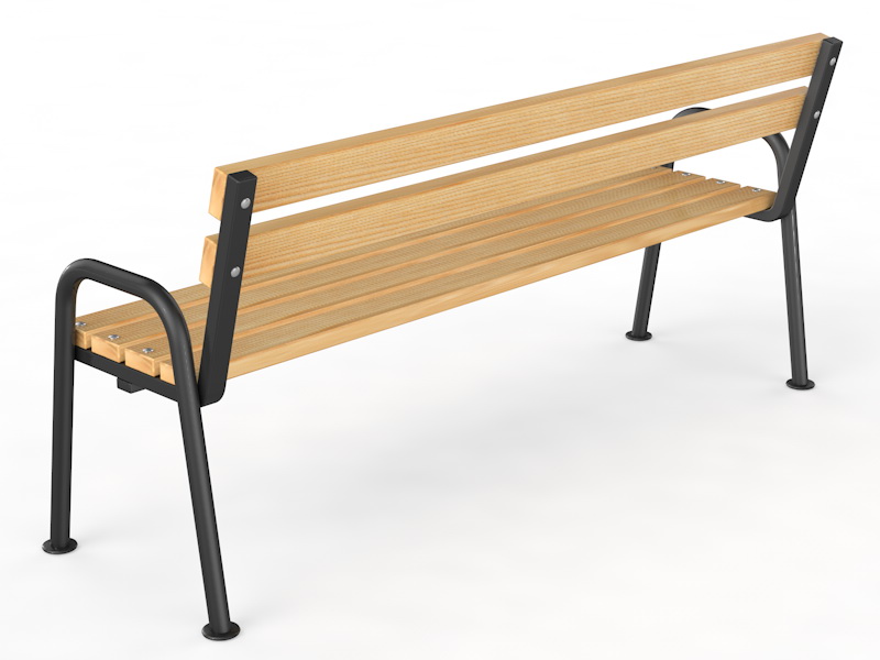 Уличная скамейка со спинкой «Стандарт» (14.6.3000)