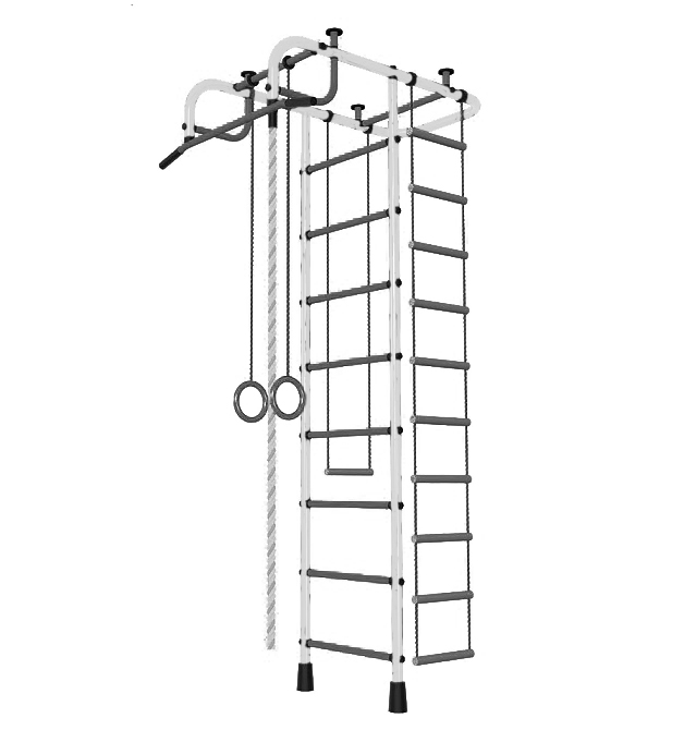 Детская шведская стенка ДСК Пионер сине/жёлтый