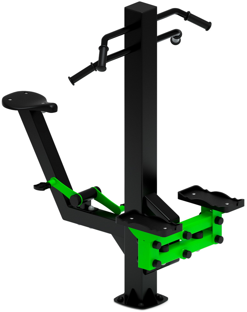 Тренажер уличный СТЕП+ВЕЛО (зеленый) СТ 018-12