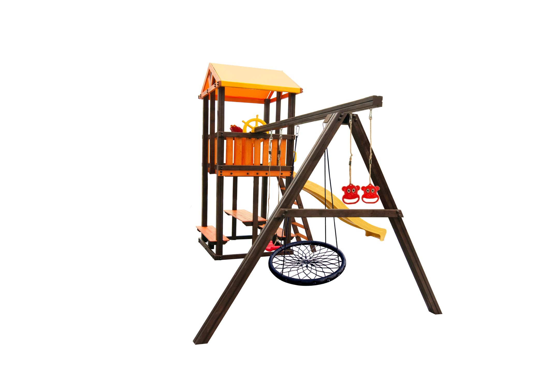 Игровой комплекс Perfetto sport «Bari-3» + качели "Паутина"