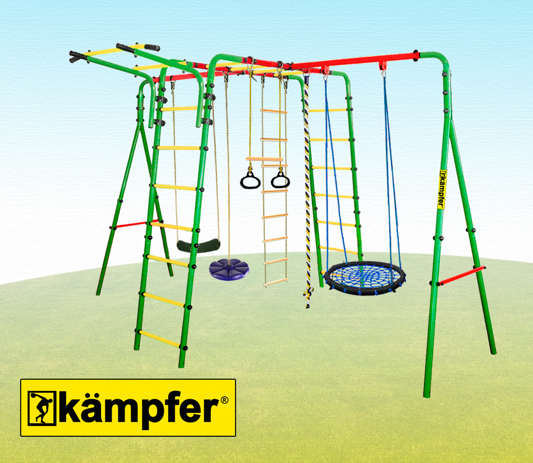 Спортивно-игровой комплекс Kampfer Wunder (Гнездо малое синее (синяя лиана))
