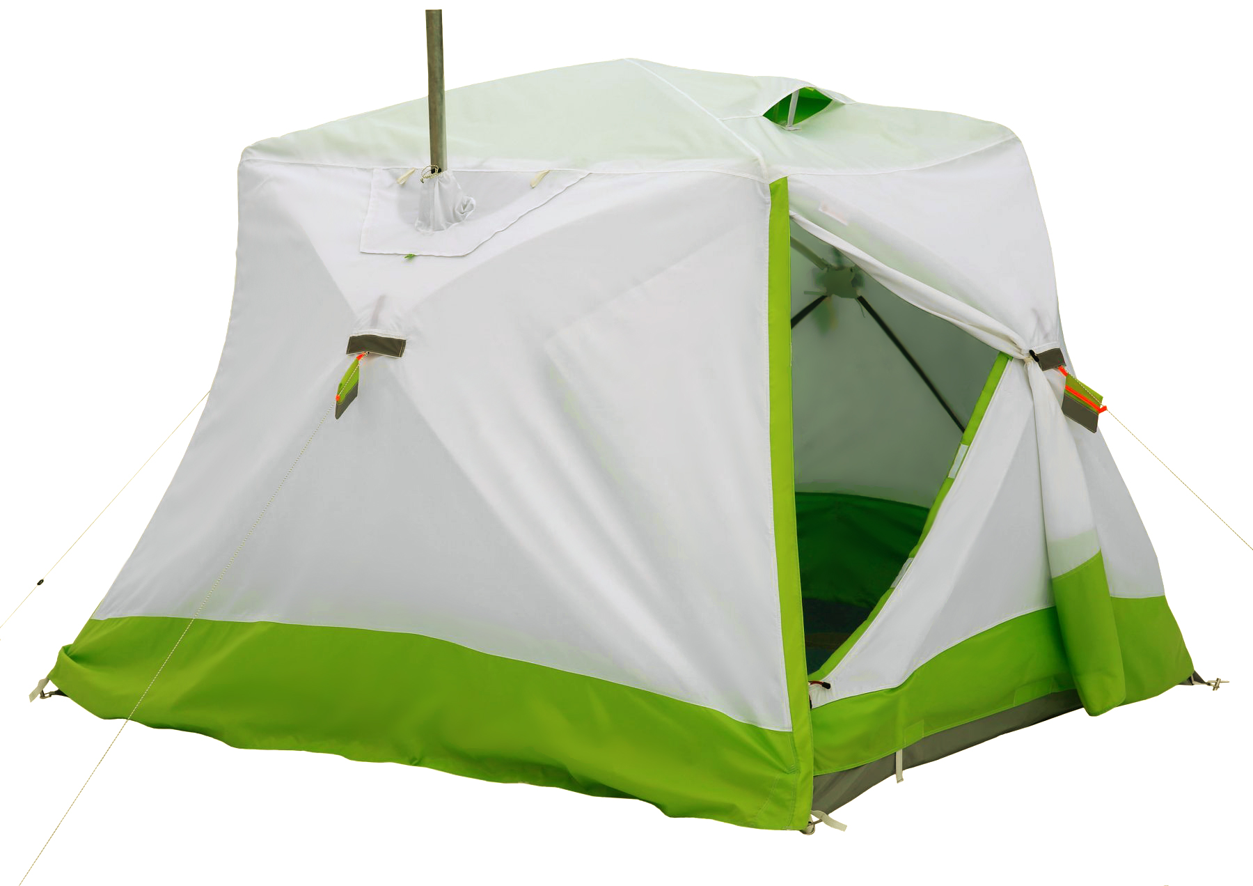 Зимняя палатка ЛОТОС Куб 3 Классик Термо (утепленный тент; стеклокомпозитный каркас)