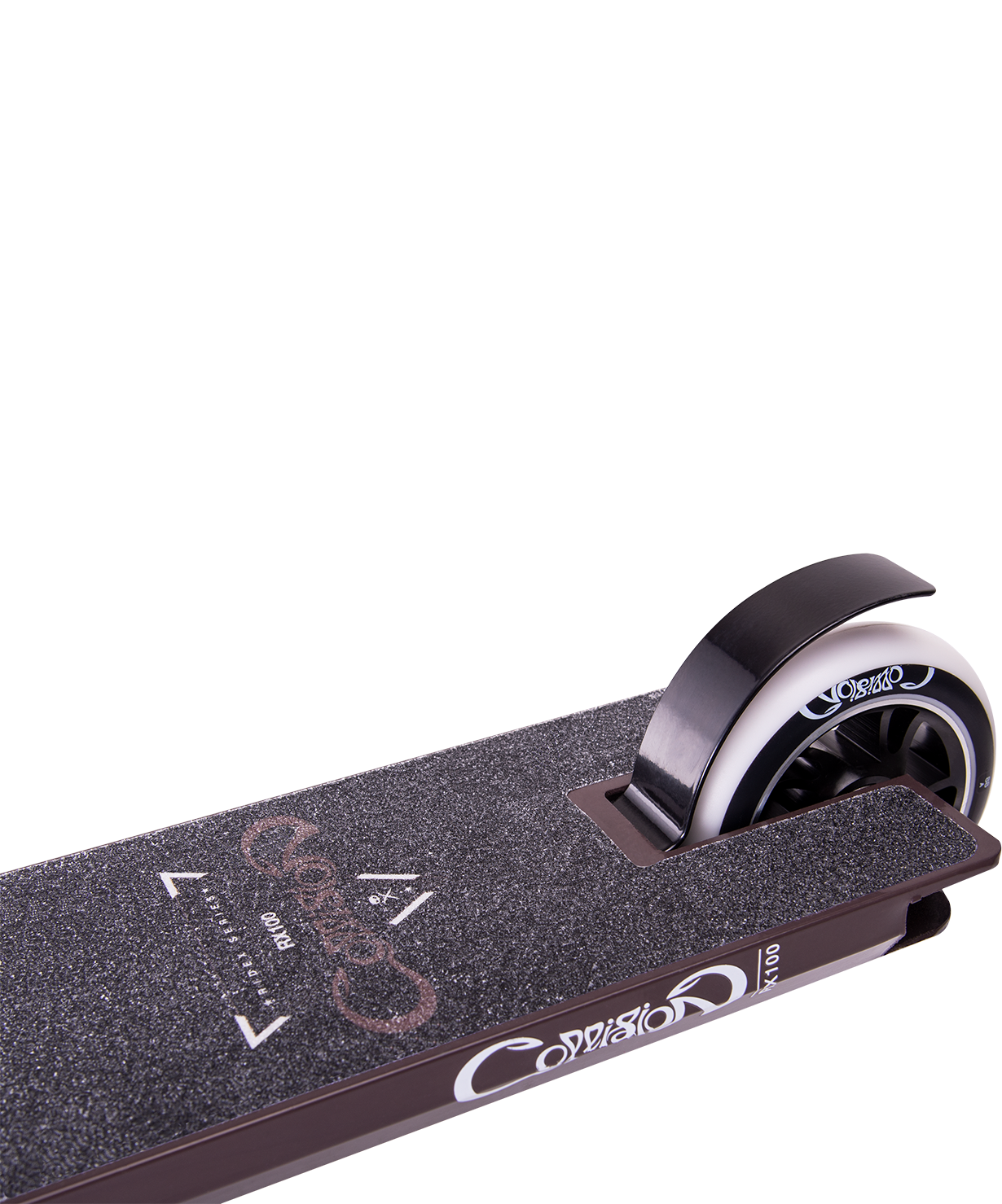 Самокат трюковый Collision brown 100 мм