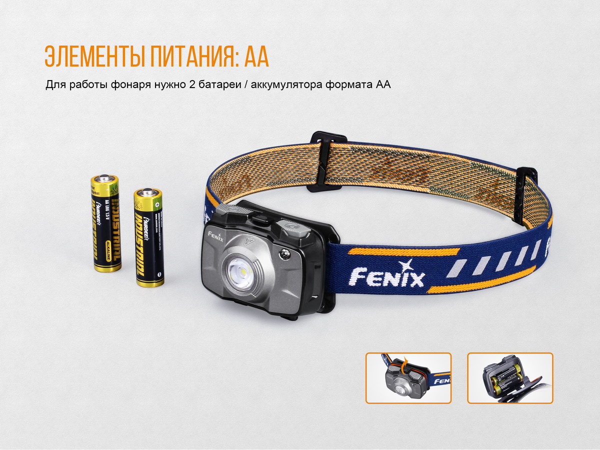 Налобный фонарь Fenix HL30 (2018) Cree XP-G3, синий