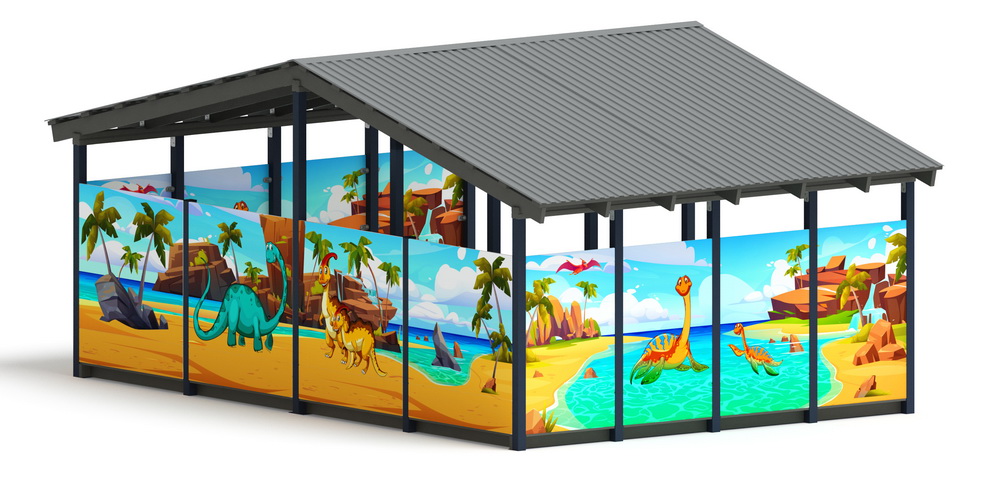 Теневой навес (Дино) МФ 70.6.4-13