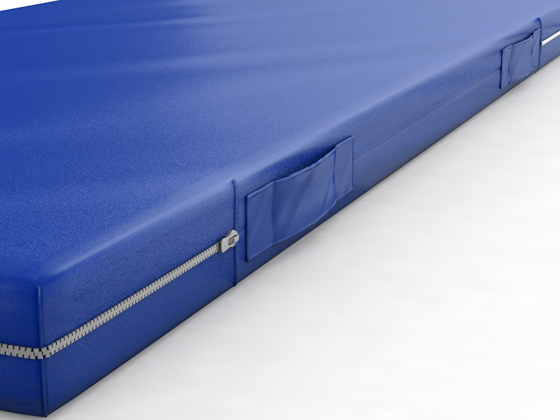 Мат гимнастический на молнии с ручками 2х1х0,1 м