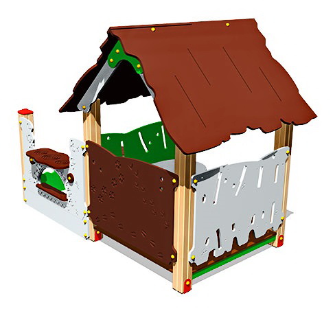 Домик игровой ZION Хижина с песочницей (ИМ113)