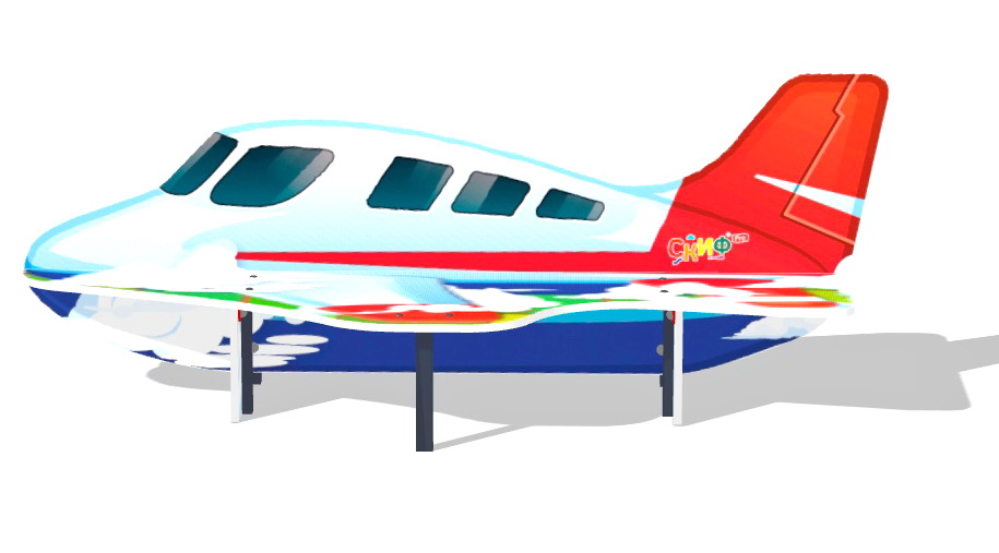 Скамейка САМОЛЕТИК для детской площадки МФ 41.03.03